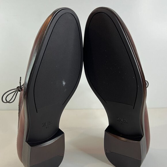 Zara Cap Toe Oxford Genuine Leather Dress Shoes - Picture 6 of 7